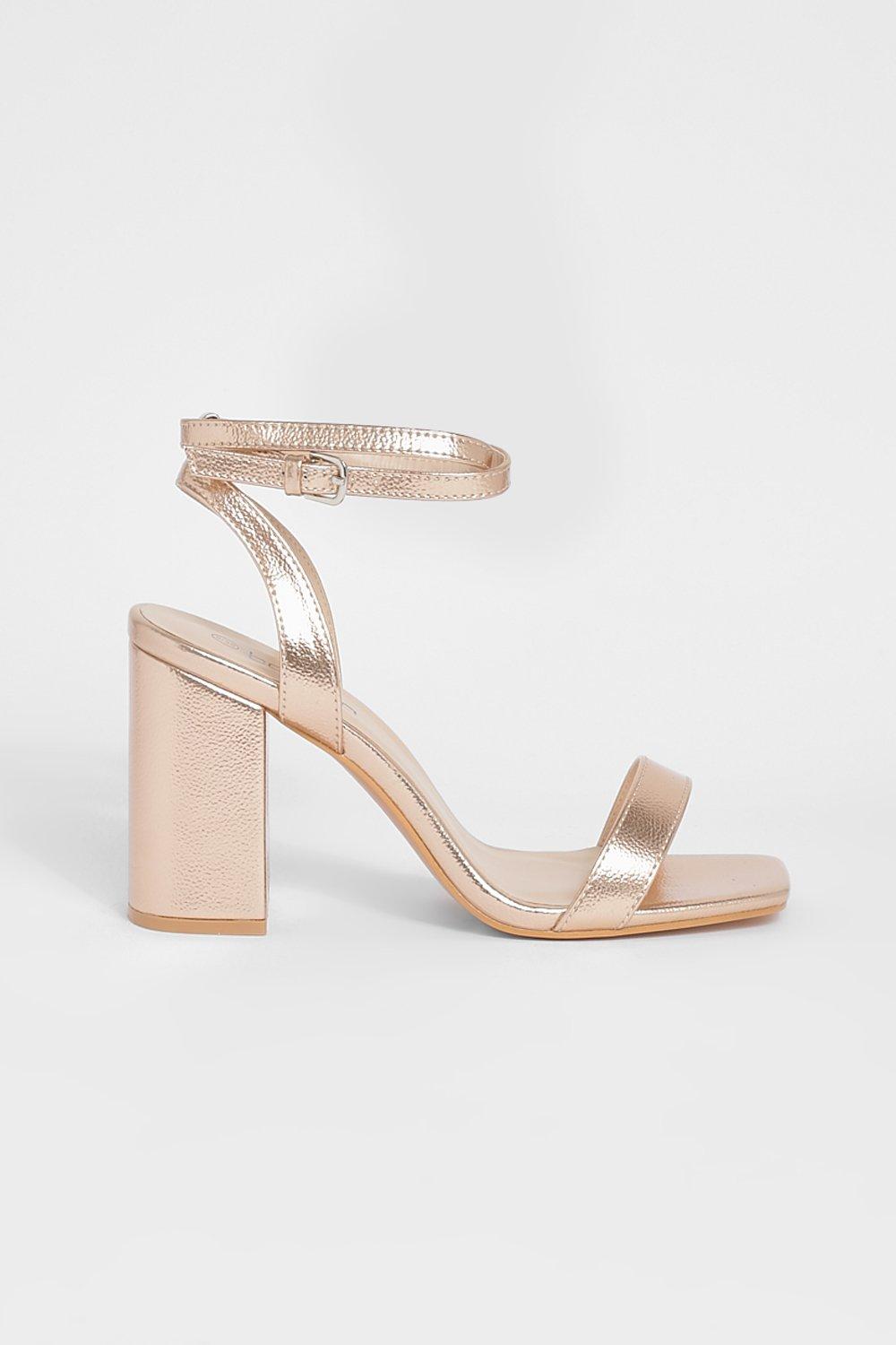 Rose gold hot sale wide width heels